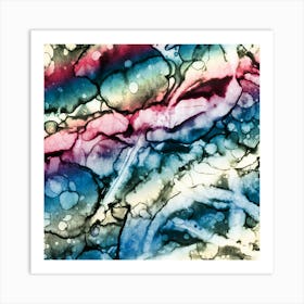 Watercolor Abstraction The Sea Art Print