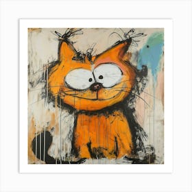 Orange Cat Art Print