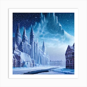 Icy castle Art Print