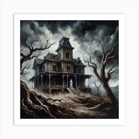 Haunted House 3 Art Print