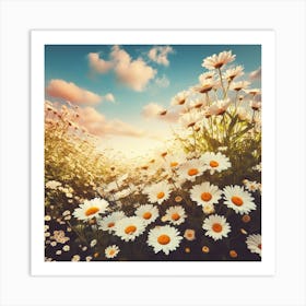 Daisy Field 1 Art Print