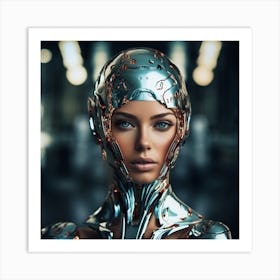 Futuristic Woman 15 Art Print