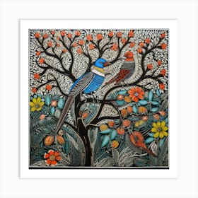 Birds In The Tree 1 Art Print