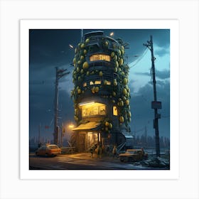 Futuristic Buildings Art Print