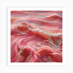 Pink Ocean Art Print