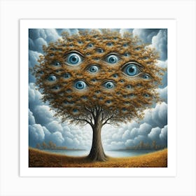 Tree Of Eyes Art Print