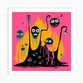 Monsters 7 Art Print