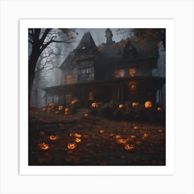 Haunted House Art Print