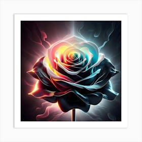 Abstract Rose 2 Art Print