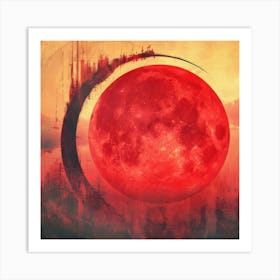 Red Moon 1 Art Print