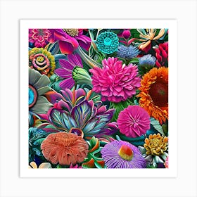 Flowers Nature Spring Blossom Flora Petals Art Art Print