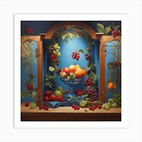 Fruit In The Window Art Print