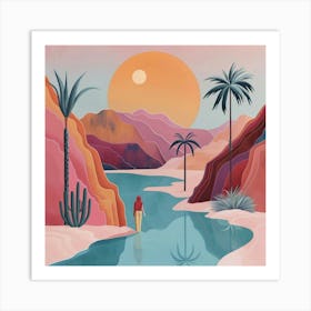 Desert Landscape Art Print