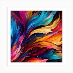 Abstract Colorful Abstract Background 4 Art Print