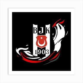 Beşiktaş J.K Logo Wall Art 9 Art Print