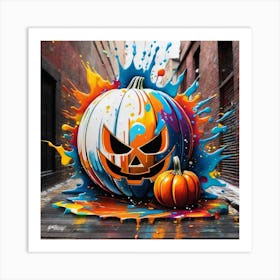 Halloween Pumpkin Art Print