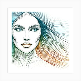 Portrait Of A Woman 20 Art Print