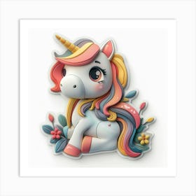 Unicorn 487 Art Print