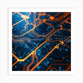 Circuit Board 45 Art Print