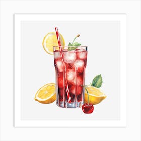 Cherry Lemonade 3 Art Print