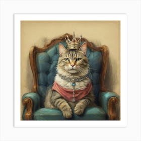 King Cat 13 Art Print