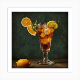 Iced Tea With Lemon Art Print