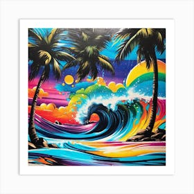 Tropical Wave Art Print