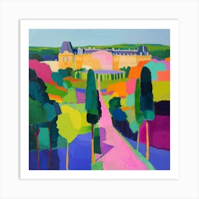 Colourful Gardens Park Of The Palace Of Versailles France 3 Art Print