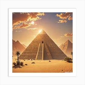 Pyramids Of Giza Art Print