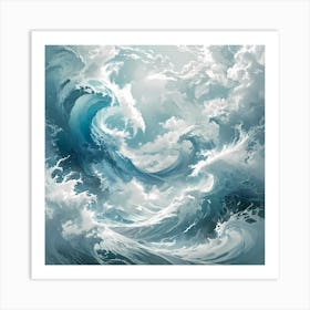 Ocean Waves Art Print