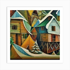 Small mountain village 14 Art Print