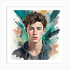 Shawn Mendes Ar2 Art Print