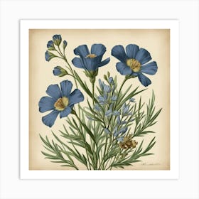 Blue Cosmos Art Print