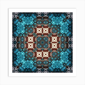 The Blue Decor Is A Wonderful Pattern Art Print