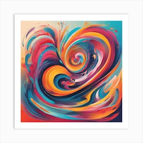 Abstract Heart 1 Art Print