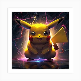 Pokemon Pikachu 7 Art Print