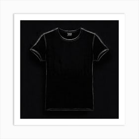 Black T - Shirt 10 Art Print