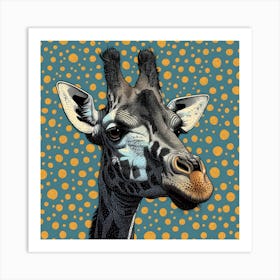 Giraffe Canvas Print Art Print