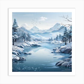 Winter Landscape 8 Art Print