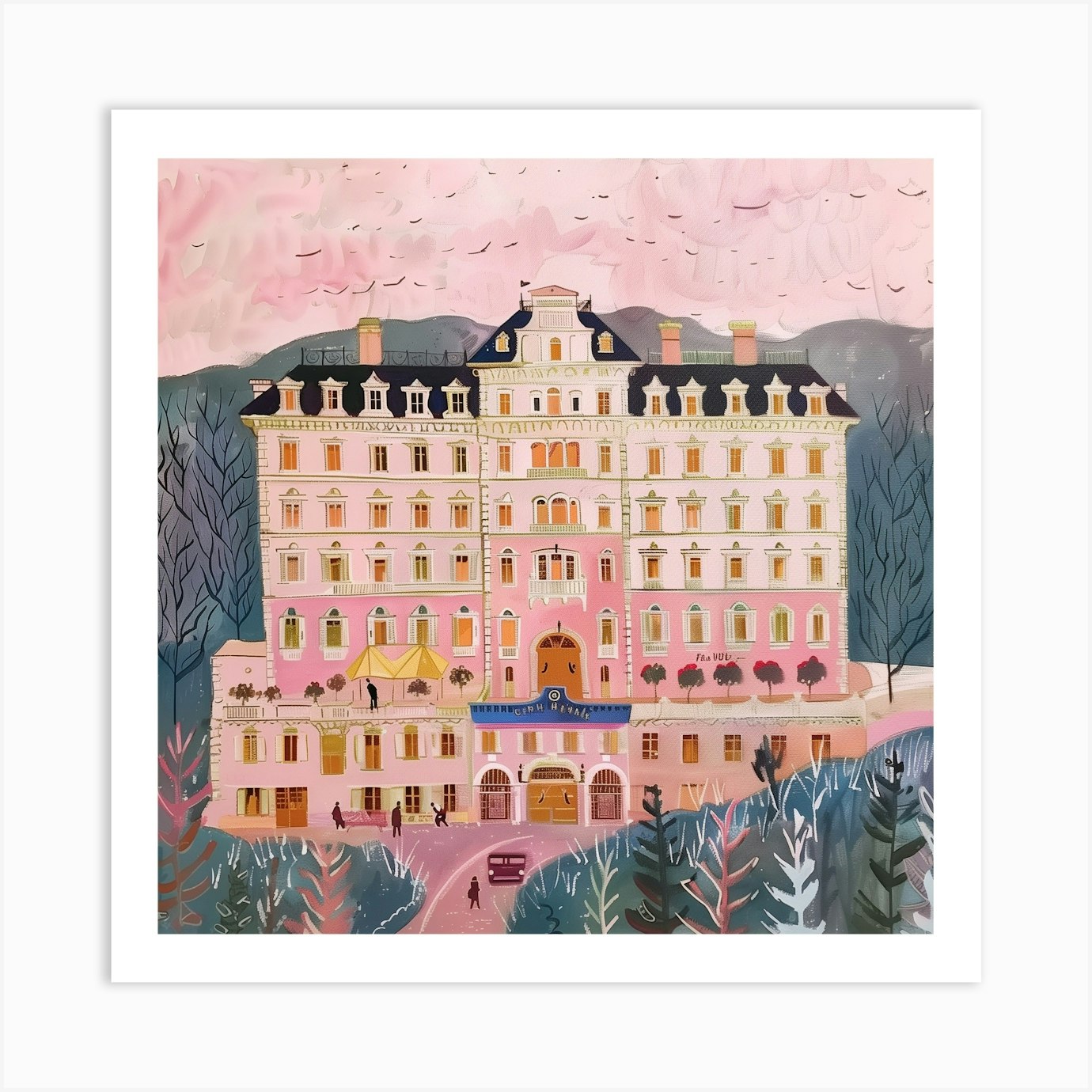 Grand Budapest Hotel 17 Art Print by AST prints