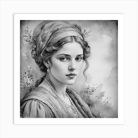 Victorian Girl Art Print