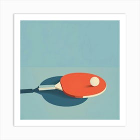 Ping Pong Paddle Art Print