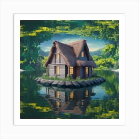 House On A Lake 9 Art Print