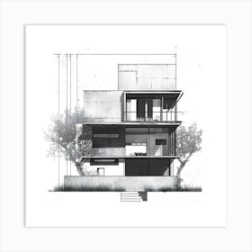 Architectural Drawing Art Print