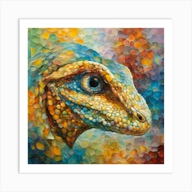 Friendly Reptile Art Print