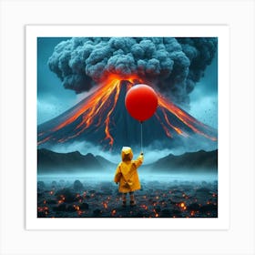 Red Balloon Art Print