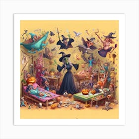 Witches And Wizards Art Print