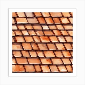 Tiled Roof 11 Art Print