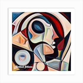 Picasso style 4 Art Print