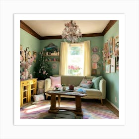 Shabby Chic Living Room 4 Art Print